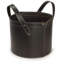 Borsa porta pellet o legna in cuoio Garda Finitura cavallino