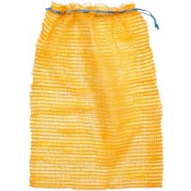 Borse Net, Maglia a Rete Mesh Bag Sacco con Parte Superiore del Legame Coulisse per Kindling, 40 x 63 cm, Marrone - Noor