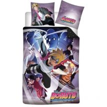 Boruto Bettwäsche-set 140x200 Cm + 65x65 Cm – 100% Baumwolle Für Anime-fans