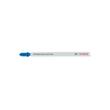 Bosch - 25 lames de scie sauteuse de pro Tubes et profilés métalliques T321AF (pour tubes et profilés de métal, tôle de acier, longueur 132 mm,