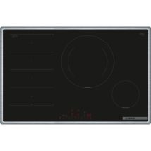 Bosch - PXE845HC1E Série 6 Plaque à induction (autosuffisante), 80 cm de large, commande intuitive, zone de cuisson à induction de 28 cm, capteur de