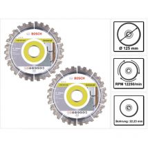 Bosch Professional - Bosch Diamant Trennscheibe Set 2x Best for Universal 125 x 22,23 mm ( 2x 2608603630 )
