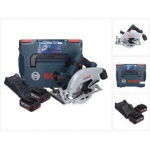 Bosch Professional - Bosch gks 18V-70 l Scie circulaire sans fil 18 v Brushless 190 mm biturbo + 2x batterie 5,0 Ah + chargeur + L-Boxx