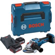 Bosch Professional - Bosch gws 18V-15 psc Professional Akku Winkelschleifer 18 v 125 mm biturbo Brushless + 2x Akku 4,0 Ah + Ladegerät + L-Boxx