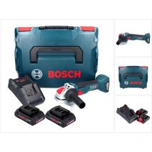 Bosch Professional - Bosch gwx 18V-10 Meuleuse d'angle sans fil professionnelle 18 v 125 mm x-lock Brushless + 2x Batteries ProCORE 4,0 Ah + Chargeur