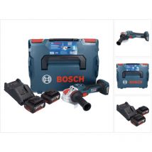 Bosch Professional - Bosch gwx 18V-15 sc Professional Meuleuse angulaire sans fil 18 v 125 mm biturbo x-lock + 2x batterie 5,0 Ah + chargeur + l-boxx