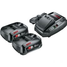 Stareter Set 18 v (2 batteries 2,5 Ah + al 1830 cv) Batterie 18 v - Bosch