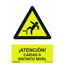 Señal 210x300mm pvc atenciÓn, caÍdas distinto nivel rd30015