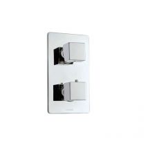 Bossini - Chrom-Thermostat-Brausemischer 2/3/4/5 Wege Cube - Con parte interna incasso