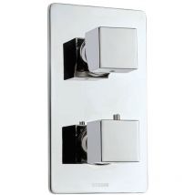 Bossini - Mezclador termostático de ducha cromado 2/3/4/5 vías Cube - Con parte interna incasso