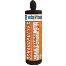 BOSSONG – BCR-400 POLY EC – Resina poliestere bi-componente per fissaggi leggeri e medi – 400 ml
