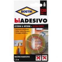Nastro biadesivo in schiuma per esterni/interni mm. 19 x 1,5 mt