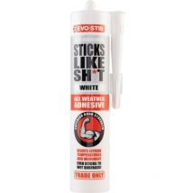 Sticks Like Sht White All Weather Adhesive 290ml - Evo-stik