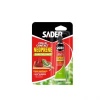 Sader - Adhesivo de contacto de neopreno sin disolventes, tubo de 30 ml.