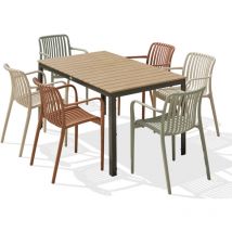 Boston - 6-Sitzer-Garten-Essgruppe, Aluminium Dcb Garden