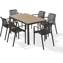 Boston - 6-Sitzer-Garten-Essgruppe, Aluminium Dcb Garden