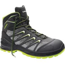 Elten - Botas de seguridad Larrox Work gtx gris Talla media 40 gris / verde S3 ci / hi / hro / src