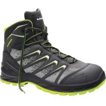 Elten - Botas de seguridad Larrox Work gtx gris Mid size 43 gris / verde S3 ci / hi / hro / src