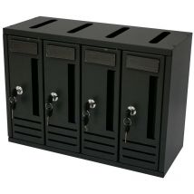 Mille Srl - Boîte aux lettres copropriété 4 places anthracite 42x18x30h - Séjour