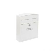 Compact Boîte aux Lettres en Acier, Taille s (Courrier format A5), Boîte aux Lettres Extérieure Individuelle, Boîte aux Lettres Murale, Anti-pluie,
