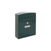 Compact Boîte aux Lettres en Acier, Taille s (Courrier format A5), Boîte aux Lettres Extérieure Individuelle, Boîte aux Lettres Murale, Anti-pluie,