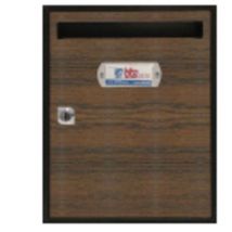 Boîte aux lettres verticale intérieure et extérieure en acier inoxydable Teide Sapelly 300x240x80mm 15823