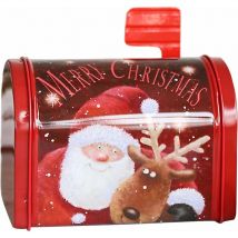 Boîte aux lettres motif Père Noël - Boîte aux lettres créative en fer forgé - Décoration festive pour enfants