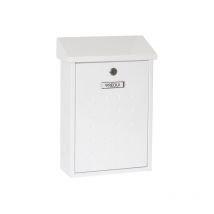 Premium E5601 Boîte aux Lettres Individuelle en Acier, Taille m (Courrier Format A4, Magazine), Boîte aux Lettres Murale, Anti-pluie, Facile à