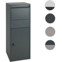 Mendler - Boîte à colis HWC-G80, Boîte à colis taille xl Acier galvanisé anthracite