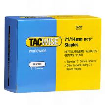 Boîte de 10000 agrafes galvanisées de type 71 l. 14 mm - TA-0371 Tacwise