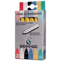 Craie de marquage boîte avec 12 un.en jaune sans emballage papier