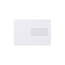 Boîte de 200 enveloppes La Couronne 162 x 229 mm avec fenêtre 45 x 100 mm blanche
