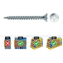 E3/17090 boîte de 250 vis à bois pz fraisées din/ref vlox 5 x 30 zinqué + lubr. Celo