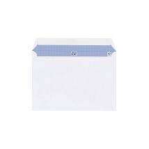 Boîte de 500 enveloppes blanches 162 x 229 mm format C5 avec bande protectrice, sans fenêtre Maxiburo