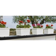 Monacis - Balcon en Polymère Millerighe Blanc cm 60 (60X22X20h)