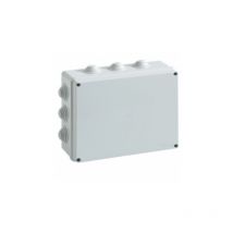 Boîte de dérivation rectangulaire avec couvercle avec vis 240x190x90mm avec 12 passe-câbles IP55 FAEG - FG13407