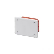 Boîte de jonction encastrée 119x96x45 avec couvercle et vis de fixation IP40 Faeg FG10209