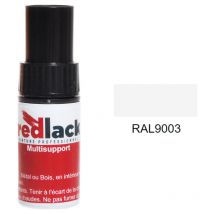 Redlack - Bote de pintura retoque Blanco seguridad ral 9003 Mate multisoporte
