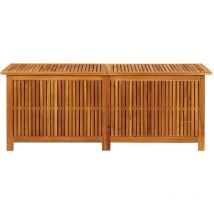 INLIFE Boîte de rangement de jardin 150x50x58 cm Bois d'acacia solide