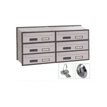 Boîte Horiz 6P Acc Argent 6B2-501 Silmec