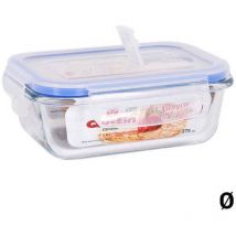 Verre rectangulaire avec valve hermétique 20,5x15,3 cm 1000 cc