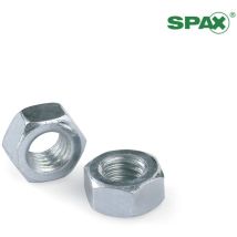 Écrou cylindrique – 20 unités M 4 – Plaqué zinc – Filetage métrique pas standard, Matières