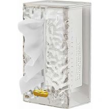 Sunxury - Bote à mouchoirs transparente à rayures verticales, bote à mouchoirs pour salon, chambre à coucher, salle de bain, bote à mouchoirs