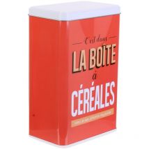 Linnea - Boîte métal la boite a Céréales rouge