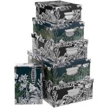6 boîtes blackflora multicolore coins métal - 5 Five