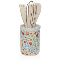 Versa Home - Bote para utensilios de cocina versa flandes cerámica dolomita 10 x 15 x 10 cm