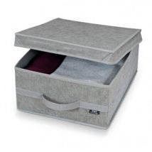 Boîte penderie Domopak grise 35x45x18 cm