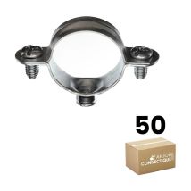 Boîte plastique de 50 colliers simple métallique pour tube Ø45 - Ram