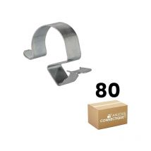RAM - Boîte plastique de 80 clips pour câble et gaine ø 10-14 mm - Épaisseur tôle 2-7 mm