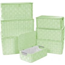 Webmarketpoint - Boîte rectangulaire en polyester vert clair 1-7 cm40x30h21,5